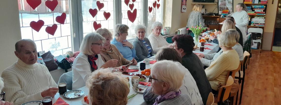 Spotkanie Walentynkowe w Klubie Seniora